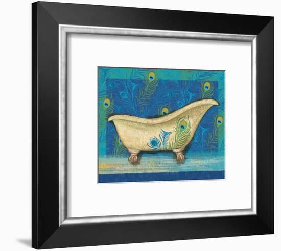 Peacock Bath IV-Alan Hopfensperger-Framed Art Print