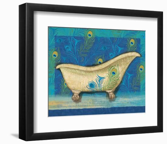 Peacock Bath IV-Alan Hopfensperger-Framed Art Print