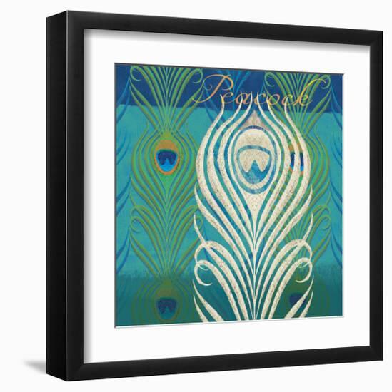 Peacock Bath IX-Alan Hopfensperger-Framed Art Print