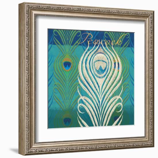 Peacock Bath IX-Alan Hopfensperger-Framed Art Print