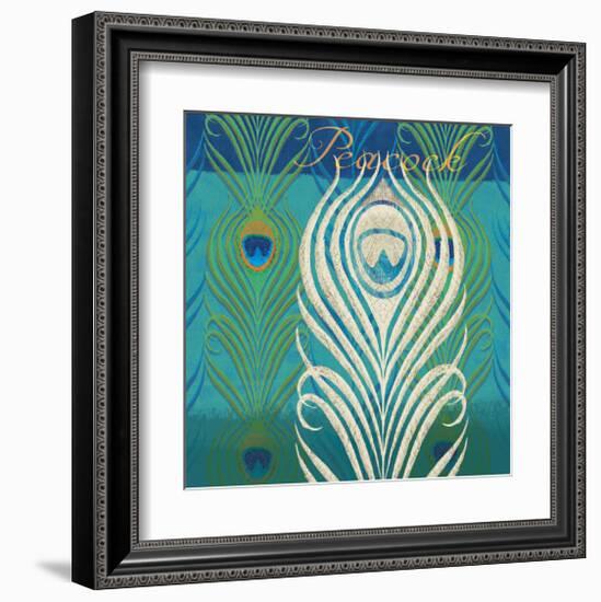 Peacock Bath IX-Alan Hopfensperger-Framed Art Print