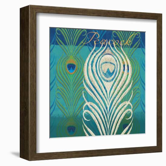 Peacock Bath IX-Alan Hopfensperger-Framed Art Print