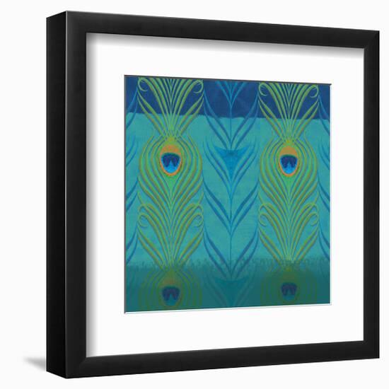 Peacock Bath VI-Alan Hopfensperger-Framed Art Print