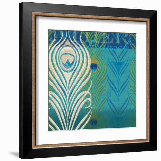 Peacock Bath VII-Alan Hopfensperger-Framed Art Print