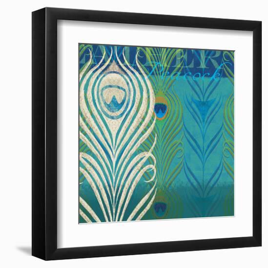 Peacock Bath VII-Alan Hopfensperger-Framed Art Print