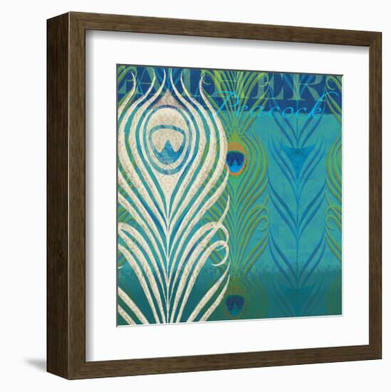 Peacock Bath VII-Alan Hopfensperger-Framed Art Print