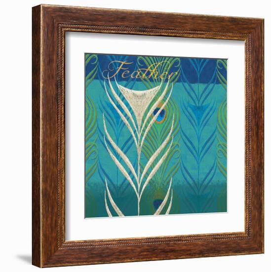 Peacock Bath X-Alan Hopfensperger-Framed Art Print