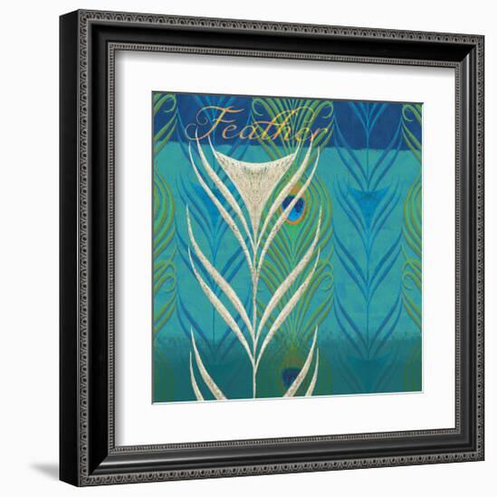 Peacock Bath X-Alan Hopfensperger-Framed Art Print