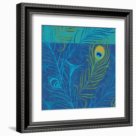 Peacock Bath XII-Alan Hopfensperger-Framed Art Print