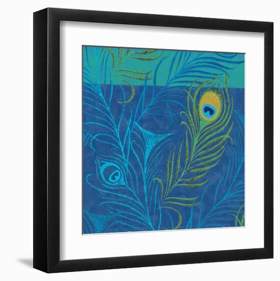 Peacock Bath XII-Alan Hopfensperger-Framed Art Print