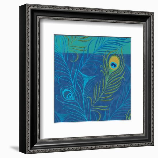 Peacock Bath XII-Alan Hopfensperger-Framed Art Print