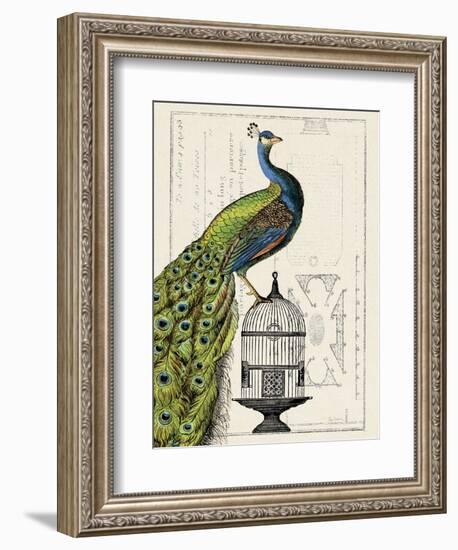 Peacock Birdcage I-Hugo Wild-Framed Art Print