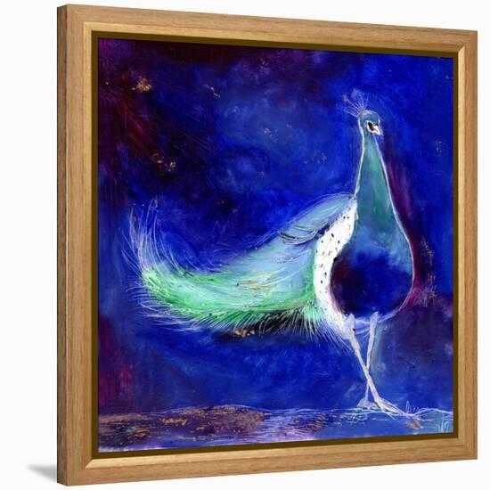 Peacock Blue, 2013-Nancy Moniz-Framed Premier Image Canvas