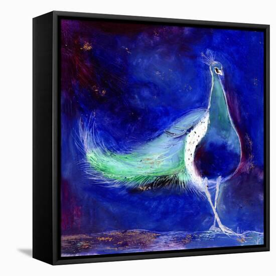 Peacock Blue, 2013-Nancy Moniz-Framed Premier Image Canvas