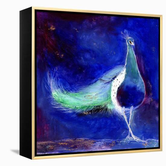 Peacock Blue, 2013-Nancy Moniz-Framed Premier Image Canvas