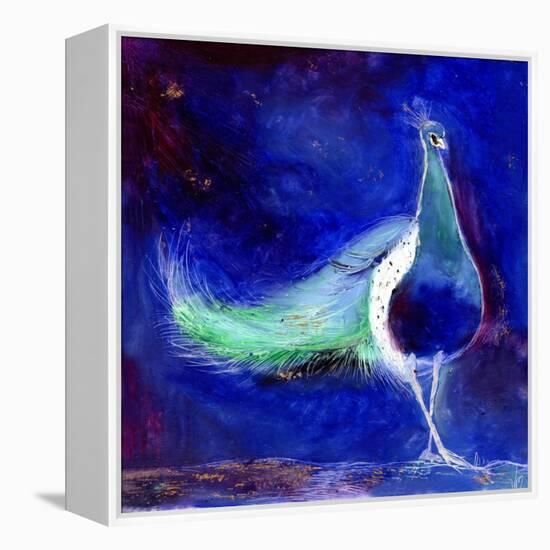 Peacock Blue, 2013-Nancy Moniz-Framed Premier Image Canvas