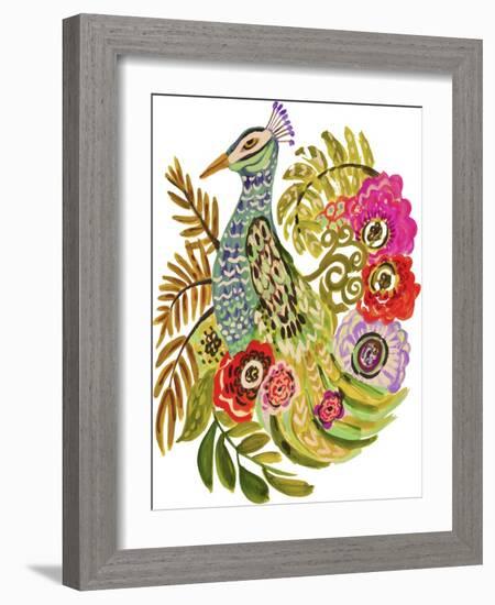 Peacock Blue-Karen Fields-Framed Giclee Print