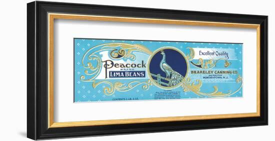 Peacock Brand Lima Beans-null-Framed Art Print