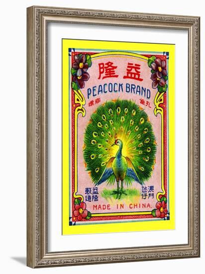 Peacock Brand-null-Framed Art Print