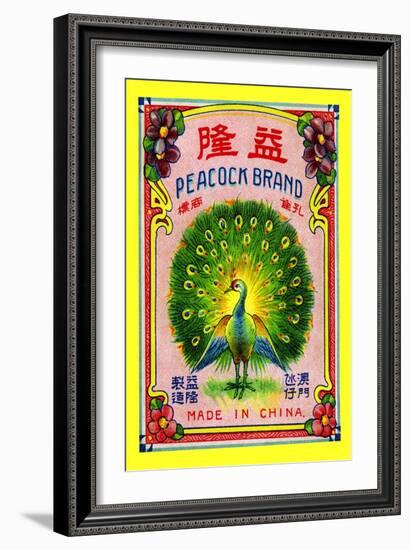 Peacock Brand-null-Framed Art Print