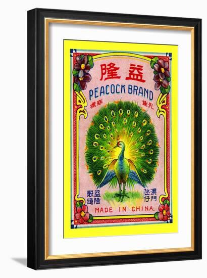 Peacock Brand-null-Framed Art Print