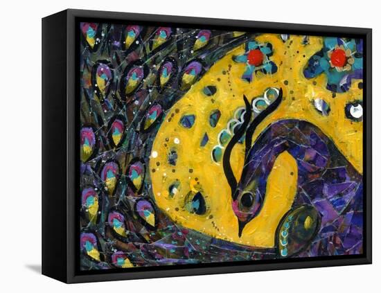 Peacock Dance-Wyanne-Framed Premier Image Canvas