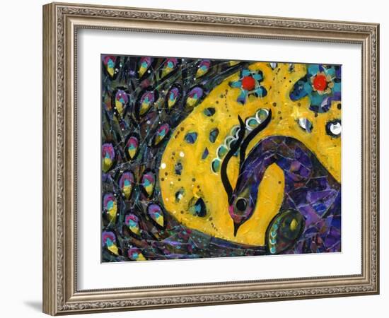 Peacock Dance-Wyanne-Framed Giclee Print
