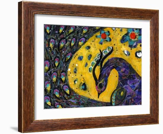 Peacock Dance-Wyanne-Framed Giclee Print