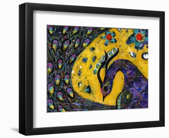 Peacock Dance-Wyanne-Framed Giclee Print