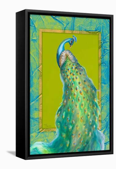 Peacock Daze I-Tiffany Hakimipour-Framed Stretched Canvas