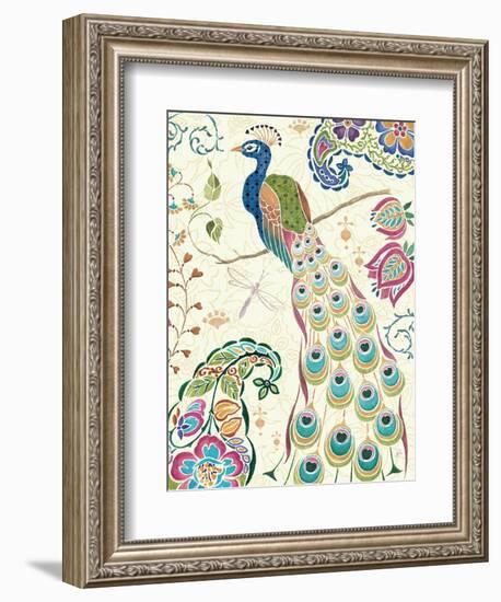 Peacock Fantasy III-Daphne Brissonnet-Framed Premium Giclee Print