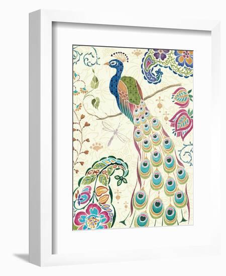 Peacock Fantasy III-Daphne Brissonnet-Framed Premium Giclee Print