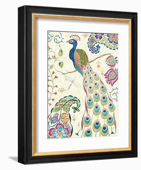 Peacock Fantasy III-Daphne Brissonnet-Framed Premium Giclee Print