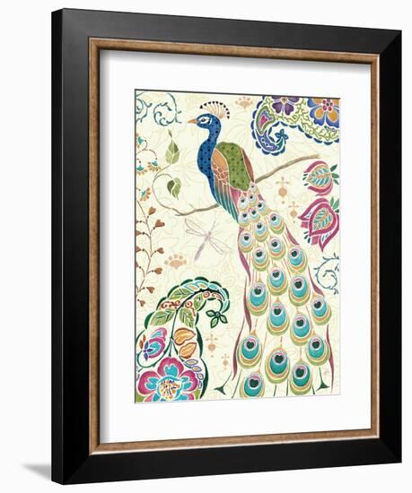 Peacock Fantasy III-Daphne Brissonnet-Framed Art Print