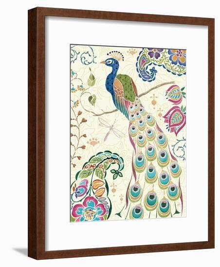 Peacock Fantasy III-Daphne Brissonnet-Framed Premium Giclee Print