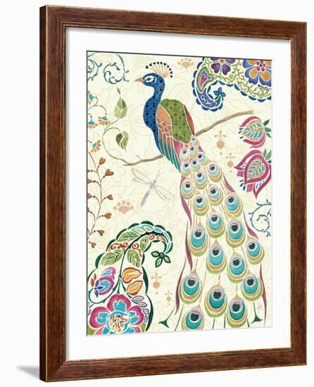 Peacock Fantasy III-Daphne Brissonnet-Framed Premium Giclee Print