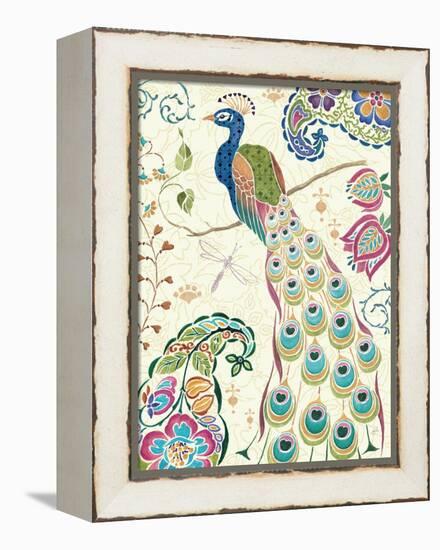 Peacock Fantasy III-Daphne Brissonnet-Framed Stretched Canvas