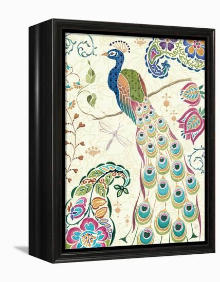 Peacock Fantasy III-Daphne Brissonnet-Framed Stretched Canvas