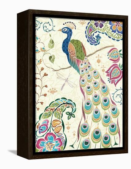 Peacock Fantasy III-Daphne Brissonnet-Framed Stretched Canvas