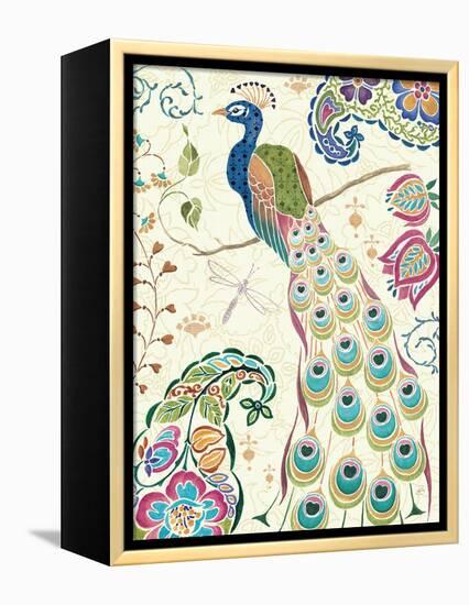 Peacock Fantasy III-Daphne Brissonnet-Framed Stretched Canvas