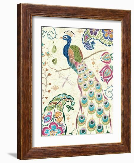 Peacock Fantasy III-Daphne Brissonnet-Framed Art Print