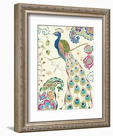 Peacock Fantasy III-Daphne Brissonnet-Framed Art Print