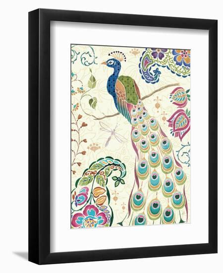 Peacock Fantasy III-Daphne Brissonnet-Framed Art Print