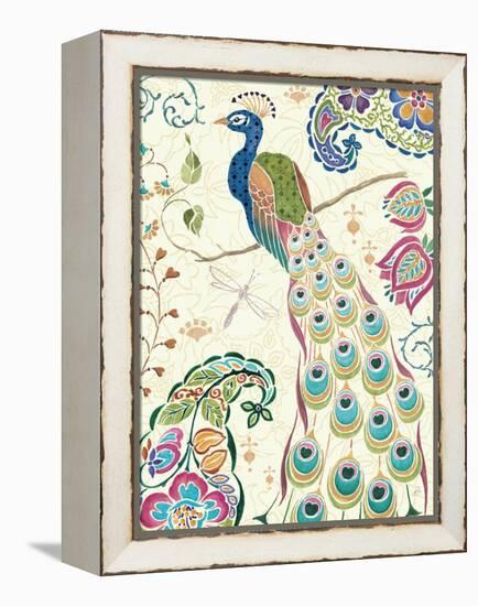 Peacock Fantasy III-Daphne Brissonnet-Framed Stretched Canvas