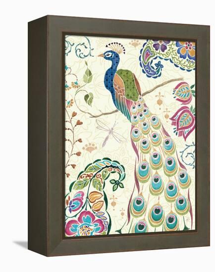 Peacock Fantasy III-Daphne Brissonnet-Framed Stretched Canvas