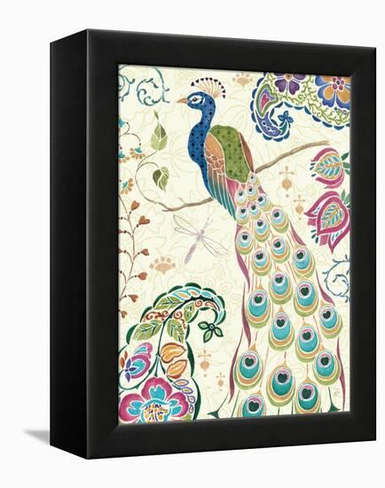 Peacock Fantasy III-Daphne Brissonnet-Framed Stretched Canvas