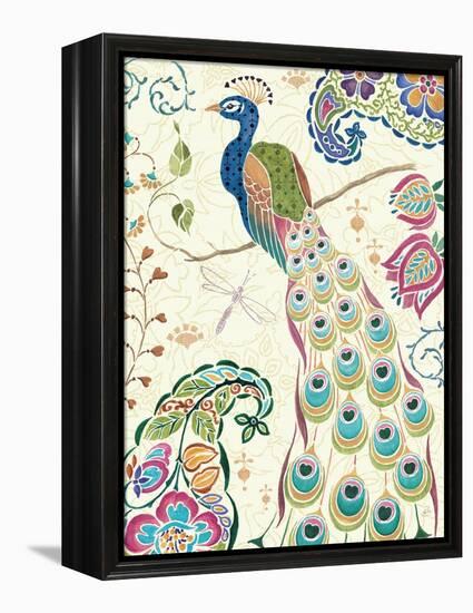 Peacock Fantasy III-Daphne Brissonnet-Framed Stretched Canvas