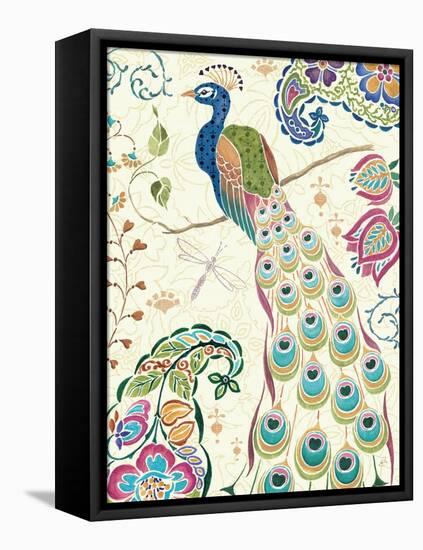 Peacock Fantasy III-Daphne Brissonnet-Framed Stretched Canvas