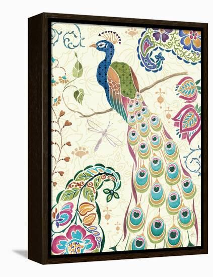 Peacock Fantasy III-Daphne Brissonnet-Framed Stretched Canvas