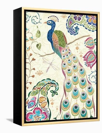 Peacock Fantasy III-Daphne Brissonnet-Framed Stretched Canvas